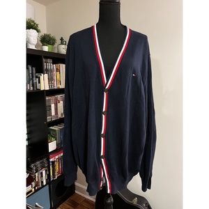 Navy Button Cardigan